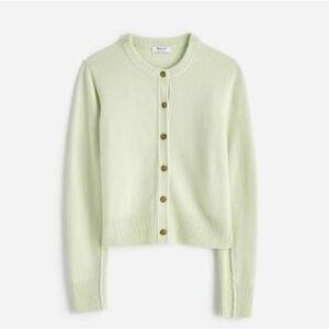 Madewell Mint Green Button-Up Women's Cardigan Sweater